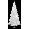 Belyst plastgran med kulor 240 cm vit vidaXL 240 x 120 cm – miniatyr 2
