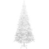 Belyst plastgran med kulor 240 cm vit vidaXL 240 x 120 cm – miniatyr 3