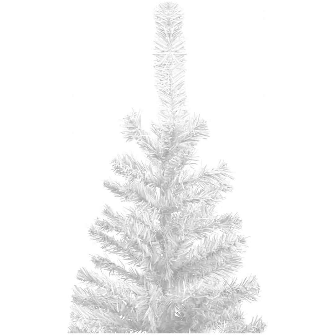 Belyst plastgran med kulor 240 cm vit vidaXL 240 x 120 cm – bild 4