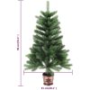 Belyst plastgran med kulor 90 cm grön vidaXL 90 x 51 cm – miniatyr 12