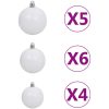 Belyst plastgran med kulor grön 120 cm PVC vidaXL 120 x 60 cm – miniatyr 6