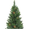 Belyst plastgran med kulor grön 210 cm vidaXL 210 x 119 cm – miniatyr 5