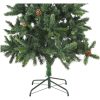 Belyst plastgran med kulor grön 210 cm vidaXL 210 x 119 cm – miniatyr 6
