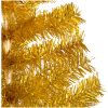 Belyst plastgran med kulor guld 120 cm PET vidaXL 120 x 65 cm – miniatyr 5