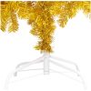 Belyst plastgran med kulor guld 180 cm PET vidaXL 180 x 93 cm – miniatyr 4