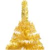 Belyst plastgran med kulor guld 210 cm PET vidaXL 210 x 120 cm – miniatyr 3