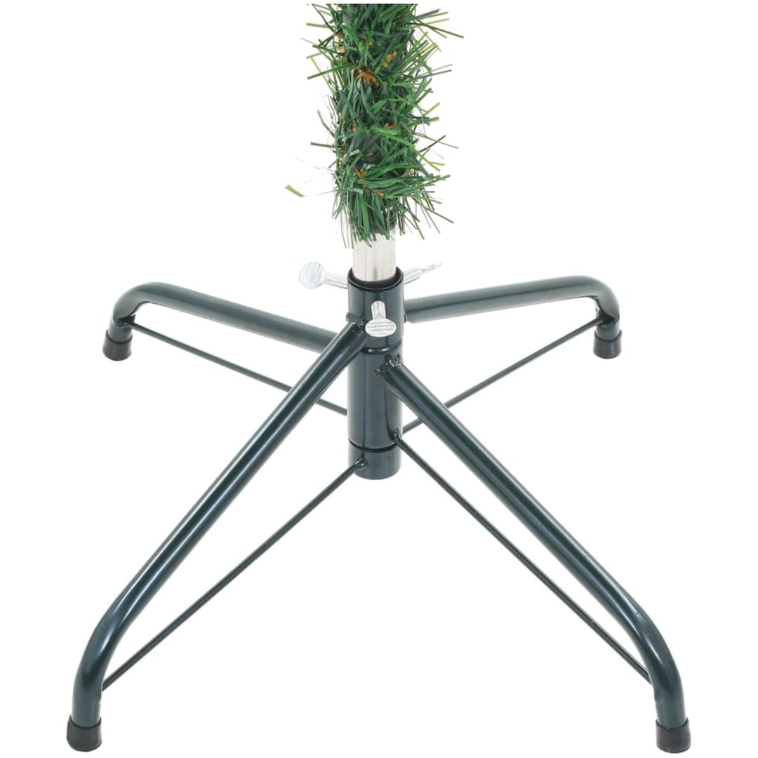 Belyst plastgran med kulor och kottar 180 cm vidaXL 180 x 90 cm – bild 4