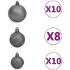Belyst plastgran med kulor och kottar 210 cm vidaXL 210 x 105 cm – miniatyr 5