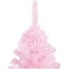 Belyst plastgran med kulor rosa 120 cm PVC vidaXL 120 x 65 cm – miniatyr 3