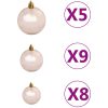 Belyst plastgran med kulor rosa 120 cm PVC vidaXL 120 x 65 cm – miniatyr 10