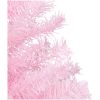 Belyst plastgran med kulor rosa 150 cm PVC vidaXL 150 x 75 cm – miniatyr 5