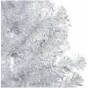 Belyst plastgran med kulor silver 120 cm PET vidaXL 120 x 65 cm – miniatyr 4