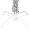 Belyst plastgran med kulor silver 120 cm PET vidaXL 120 x 65 cm – miniatyr 5
