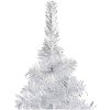 Belyst plastgran med kulor silver 180 cm PET vidaXL 180 x 93 cm – miniatyr 3