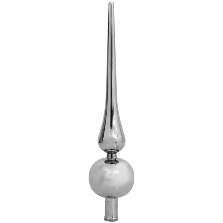Belyst plastgran med kulor silver 210 cm PET vidaXL 210 x 120 cm – bild 12