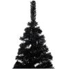 Belyst plastgran med kulor svart 240 cm PVC vidaXL 240 x 120 cm – miniatyr 3