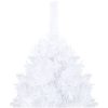 Belyst plastgran med kulor vit 120 cm PVC vidaXL 120 x 60 cm – miniatyr 3