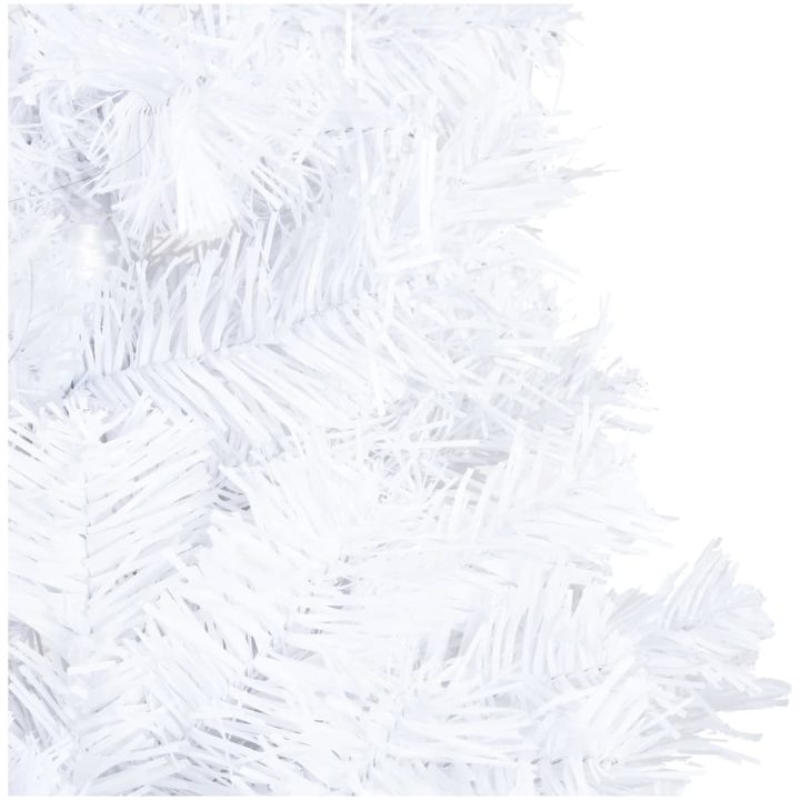 Belyst plastgran med kulor vit 120 cm PVC vidaXL 120 x 60 cm – bild 5