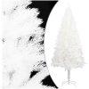 Belyst plastgran med kulor vit 120 cm vidaXL 120 x 75 cm – miniatyr 2