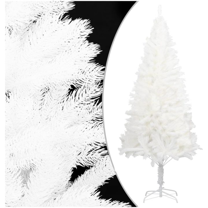 Belyst plastgran med kulor vit 120 cm vidaXL 120 x 75 cm – bild 2