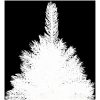Belyst plastgran med kulor vit 120 cm vidaXL 120 x 75 cm – miniatyr 3