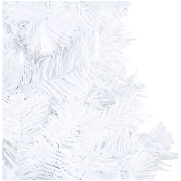 Belyst plastgran med kulor vit 150 cm PVC vidaXL 150 x 80 cm – bild 4