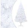Belyst plastgran med kulor vit 210 cm PVC vidaXL 210 x 110 cm – miniatyr 2