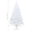 Belyst plastgran med kulor vit 210 cm PVC vidaXL 210 x 110 cm – miniatyr 12