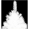 Belyst plastgran med kulor vit 240 cm vidaXL 240 x 100 cm – miniatyr 3