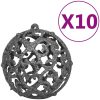 Belyst plastgran med kulor vit 240 cm vidaXL 240 x 100 cm – miniatyr 6