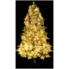 Belyst plastgran med snö och kottar 195 cm PVC&PE vidaXL 195 x 95 cm – miniatyr 5