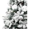 Belyst plastgran med snö och kottar 195 cm PVC&PE vidaXL 195 x 95 cm – miniatyr 9