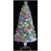Belyst plastgran vit 120 cm fiberoptik vidaXL 120 x 60 cm – miniatyr 2