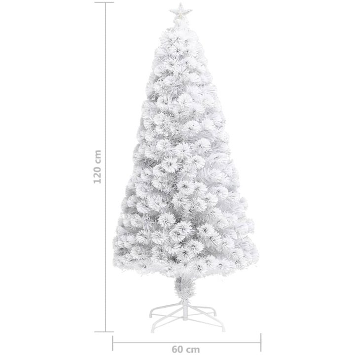 Belyst plastgran vit 120 cm fiberoptik vidaXL 120 x 60 cm – bild 9