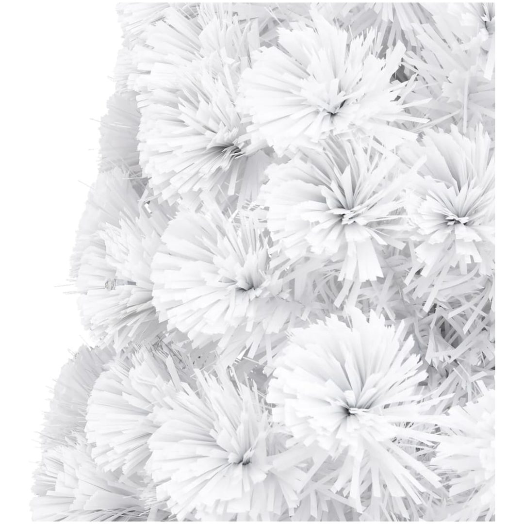 Belyst plastgran vit 210 cm fiberoptik vidaXL 210 x 90 cm – bild 7