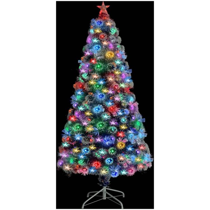Belyst plastgran vit&blå 120 cm fiberoptik vidaXL 120 x 60 cm – bild 2