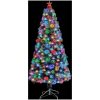 Belyst plastgran vit&blå 150 cm fiberoptik vidaXL 150 x 70 cm – miniatyr 2