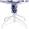 Belyst plastgran vit&blå 150 cm fiberoptik vidaXL 150 x 70 cm – miniatyr 8