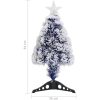 Belyst plastgran vit&blå 64 cm fiberoptik vidaXL 64 cm – miniatyr 8