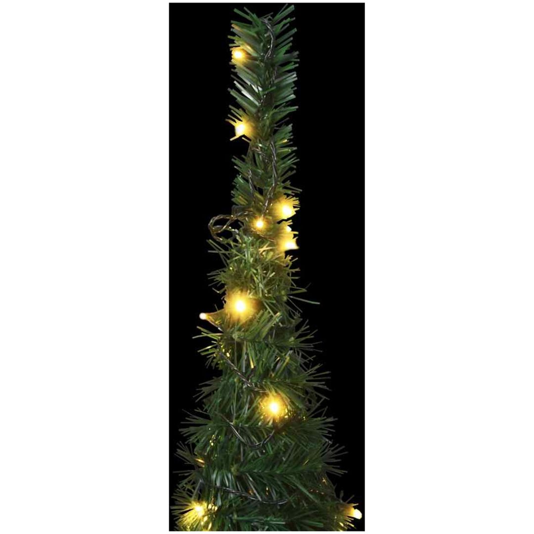 Belyst pop-up plastgran grön 150 cm vidaXL 150 x 46 cm – bild 6
