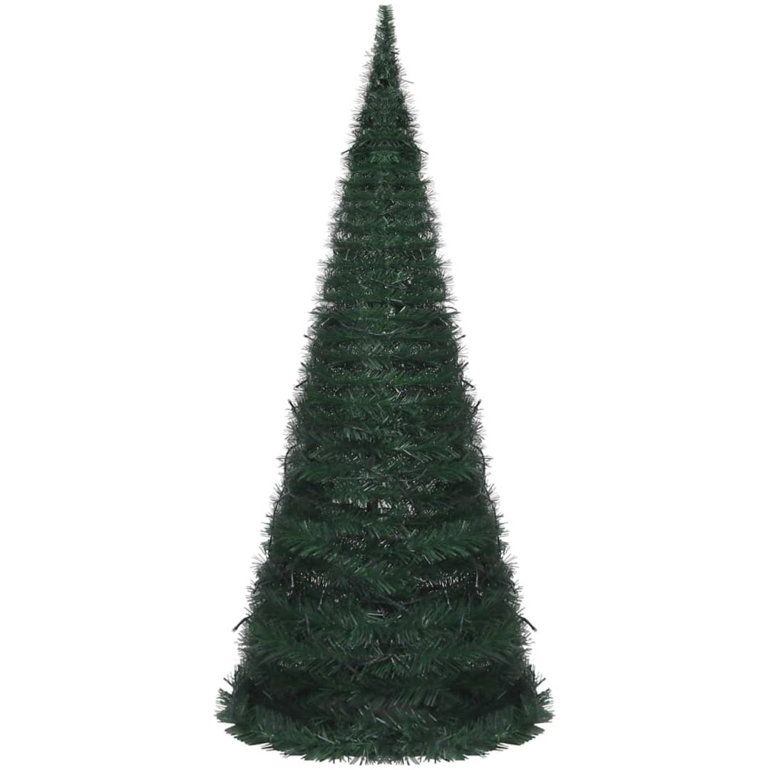 Belyst pop-up plastgran grön 180 cm vidaXL 210 x 83 cm – bild 2