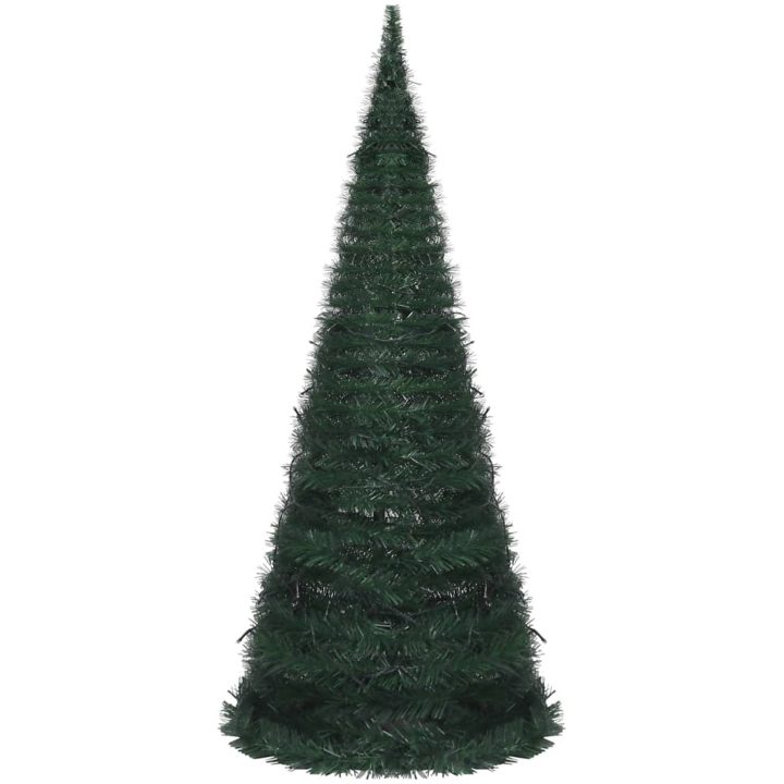 Belyst pop-up plastgran grön 180 cm vidaXL 210 x 83 cm – bild 2
