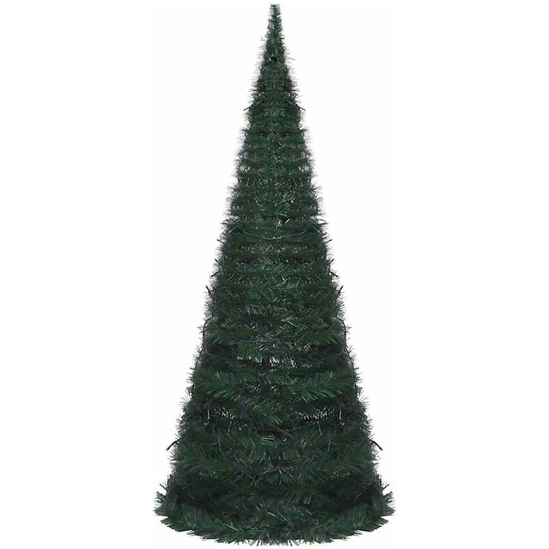 Belyst pop-up plastgran grön 180 cm vidaXL 210 x 83 cm – bild 3