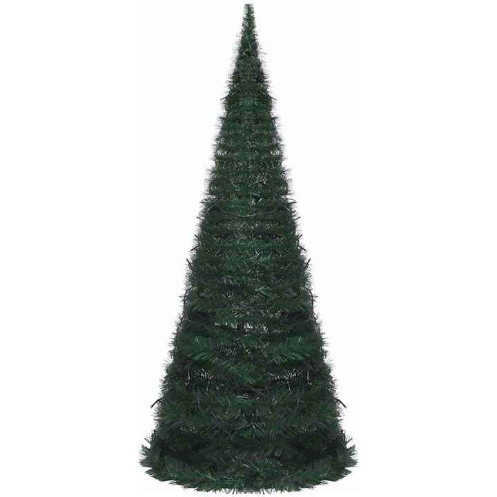 Belyst pop-up plastgran grön 180 cm vidaXL 210 x 83 cm – bild 3