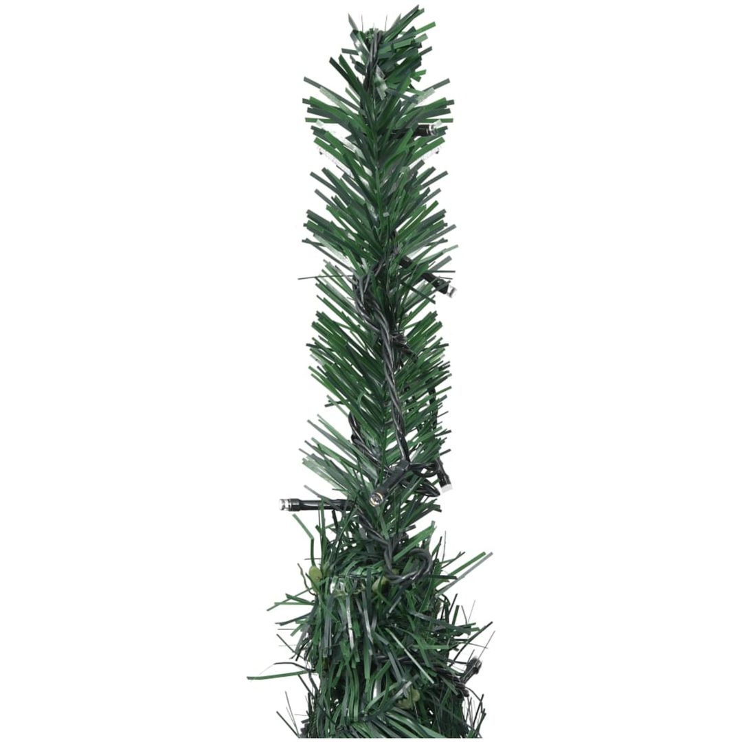 Belyst pop-up plastgran grön 180 cm vidaXL 210 x 83 cm – bild 4