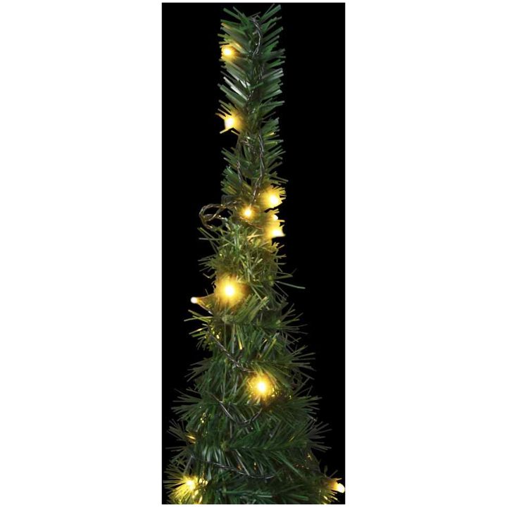 Belyst pop-up plastgran grön 180 cm vidaXL 210 x 83 cm – bild 6