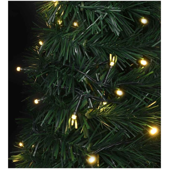 Belyst pop-up plastgran grön 180 cm vidaXL 210 x 83 cm – bild 7