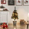 Belysta julgranar 2 st PVC vidaXL 76 cm – miniatyr 2