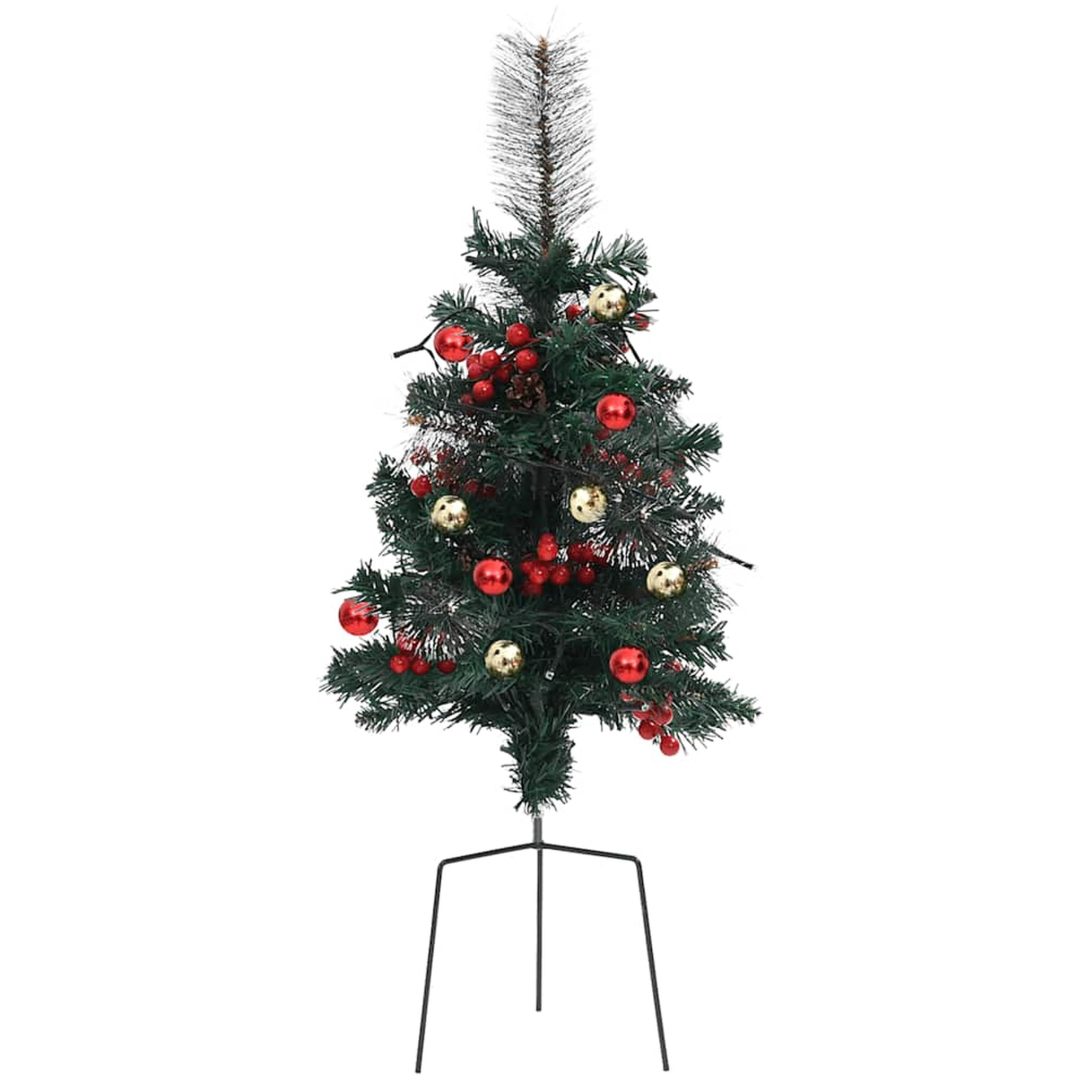 Belysta julgranar 2 st PVC vidaXL 76 cm – bild 5