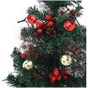Belysta julgranar 2 st PVC vidaXL 76 cm – miniatyr 7